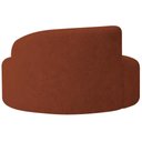 Ver imagem 5 de Sofá Curvo Malta 1 Lugar Compacto Moderno Luxo Bouclé Terracota