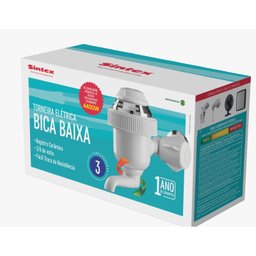Torneira Elétrica Bica Baixa Branca 127v 4400w - E160 Sintex - 6
