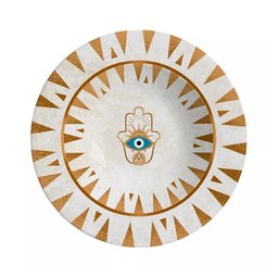 Prato Fundo Olho Grego Plus Cerâmica Alleanza 25cm - 1