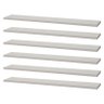 Kit 6 Prateleira Branca MDF 60 x 15cm Suporte Invisível - 2