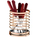 Ver imagem 1 de Suporte Escorredor Porta Talheres e Utensílios de Bancada Luxo - Rosé Gold