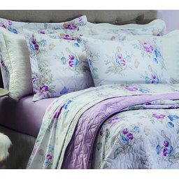 Jogo de Cama Queen Santista Prata 4 peças 100% Algodão 150 Fios Tina Rosa - 2