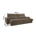 Ver imagem 5 de Sofá Liz 02 Módulos de 90cm Br 25cm Meu Sofá Online B016 Veludo Marrom