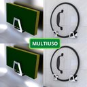 Ver imagem 6 de Kit 3 Porta Esponja Inox para Pia Cozinha Adesivo Premium