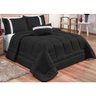 Kit Edredom Dupla Face Casal Queen Oliveira 6 Peças Preto - 1