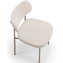 Ver imagem 5 de Cadeira Decorativa Sala de Jantar Melina Base Arena L02 Bouclê Cru - Lyam Decor