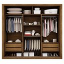 Ver imagem 3 de Guarda-Roupa Casal com Espelho 3 Portas de Correr Luna Rufato