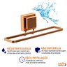 Toalheiro de Mão e Rosto Cobre Rosé Gold Fixação por Ventosa - 2