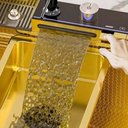 Ver imagem 7 de Cuba Gourmet Premium Inox Pia Torneira Lavador de Copos Mangueira Dispenser Dosador Cozinha Painel D