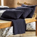 Ver imagem 3 de Almofada Domus Altenburg Tricot Decorativa 45x45cm Azul Náutica