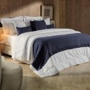 Ver imagem 4 de Almofada Domus Altenburg Tricot Decorativa 45x45cm Azul Náutica