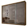 Guarda-Roupa Casal com 3 Portas Em Vidro Ravena Top Reflecta Rufato - 2
