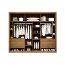 Ver imagem 3 de Guarda-Roupa Casal com 3 Portas Em Vidro Ravena Top Reflecta Rufato