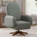 Ver imagem 2 de Poltrona de Amamentação com Balanço Giratória Dolce D02 Tramado Verde C-296 - Lyam Decor