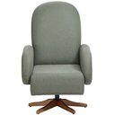 Ver imagem 3 de Poltrona de Amamentação com Balanço Giratória Dolce D02 Tramado Verde C-296 - Lyam Decor