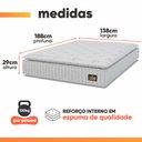 Ver imagem 4 de Cama Box Colchão Casal Espuma D33 Vangogh Pillow Top 138x188x67cm Hellen