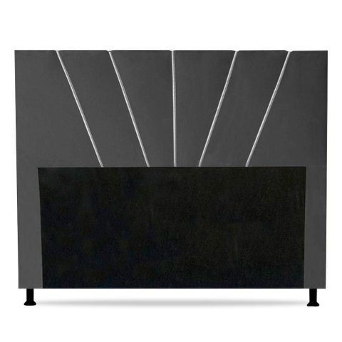 Cabeceira Cama Box Casal Queen Size Dallas 160cm Cinza