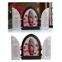 Ver imagem 1 de Capela Nossa Senhora de Guadalupe Oração Madeira Resinada com Porta