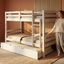 Ver imagem 4 de Cama Treliche Solteiro Madeira Maciça Auxiliar com Proteção:Branco