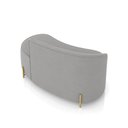 Ver mais imagens de Sofá 2 Lugares Orgânico 140cm Pé Dourado Morgan Suede D03 - D’Rossi