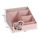 Ver imagem 4 de Organizador Porta Maquiagem Com Divisórias Delicada e Forte