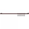 Barra Piatina de Cozinha Porta Utensílios 30cm Com 6 Ganchos - Bronze - 1