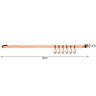 Barra Piatina de Cozinha Porta Utensílios 30cm Com 6 Ganchos - Rosé Gold - 4