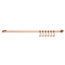 Ver imagem 1 de Barra Piatina de Cozinha Porta Utensílios 30cm Com 6 Ganchos - Rosé Gold
