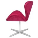 Ver imagem 3 de Poltrona Decorativa Swan Rosa Base Giratória Zarco