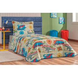 Conjunto de Lencol Solteiro Mundo Kids 200 Fios Dupla Face - 1