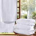 Ver imagem 3 de Toalha Avulsa Rosto Kazzavip 100% Algodão Nobre Jacquard Limoges 50cm 80cm Branco