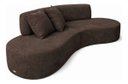 Ver imagem 4 de Sofá e Puff Orgânico Virginia 200cm Sala Suede Marrom
