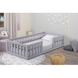 Cama Infantil com Grade Bia sem Colchão Azul - 1