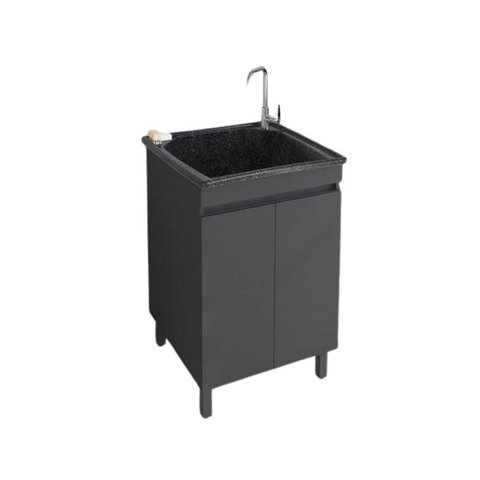 Tanque e Armario Lavanderia Piave 30 Litros - Chumbo - Gaam