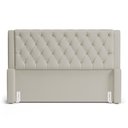 Ver imagem 7 de Cabeceira e Calçadeira Báu King Size Atena 195cm Capitonê Sintético Bege - Desk Design