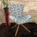 Ver imagem 1 de Poltrona Elegance Base Giratória em Jacquard