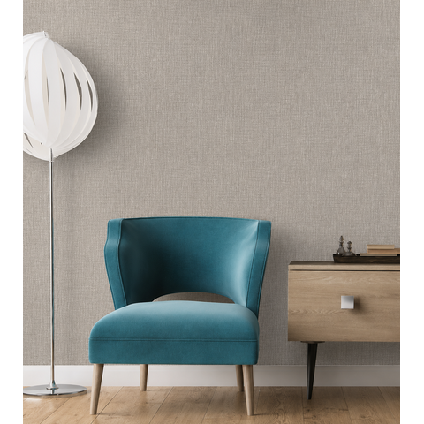 Papel de Parede Linho Linen Greige Texturizado - Coleção Criativo 3
