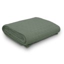 Ver imagem 1 de Manta Decorativa para Sofá Tricot Golden 1,20m X 1,50m 100% Algodão Verde Sálvia