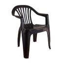 Ver imagem 3 de Conjunto de Mesa com Cadeiras Poltrona Plástico Kit Preto 2 Jogos