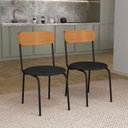 Ver imagem 1 de Kit 2 Cadeiras Estofadas Ergonômicas 188 Aço Carbono Preto