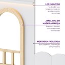 Ver imagem 4 de Telhado para Cama Reversível Solteiro New Garden Casatema MadeiraOriginals Branco/Marrom