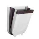 Ver imagem 2 de Lixeira Portátil Cesto Dobrável Pendurar Porta de Armário