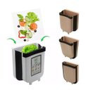 Ver imagem 3 de Lixeira Portátil Cesto Dobrável Pendurar Porta de Armário