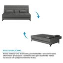 Ver imagem 4 de Sofá Cama Reclinável 3 Lugares 188cm Nassau Yescasa