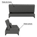 Ver imagem 5 de Sofá Cama Reclinável 3 Lugares 188cm Nassau Yescasa