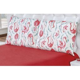 Jogo de Cama Quality King 3 Peças Malha Flamingo - 2