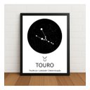 Ver imagem 1 de Quadro Constelação Signo Touro 33x24cm com Vidro
