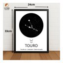 Ver imagem 2 de Quadro Constelação Signo Touro 33x24cm com Vidro