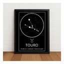 Ver imagem 4 de Quadro Constelação Signo Touro 33x24cm com Vidro