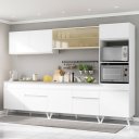 Ver imagem 1 de Cozinha Completa Modulada Bogotá 5 Peças Multimóveis com Vidro Reflecta, Puxador e Pés Personalizáveis